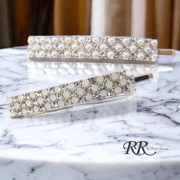 ヘアピン　ゴールド ストーン ビジュー パーティー サシピン 結婚式 ピン