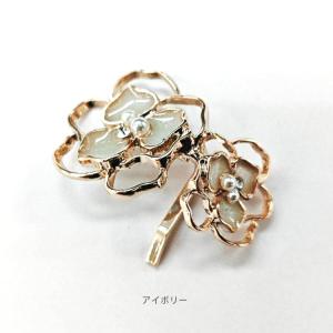 ポニーフック フラワー ビジュー ヘアフック ...の詳細画像3