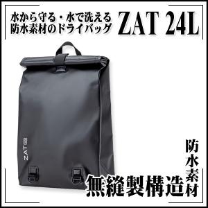 無縫製ワークバッグ ZAT（ザット） 24L ブラック 防水素材のドライバッグ バックパックタイプ｜rrd