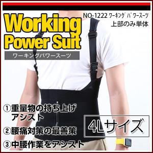 極東産機 ワーキングパワースーツ上部のみ単品 サイズ 4L｜rrd