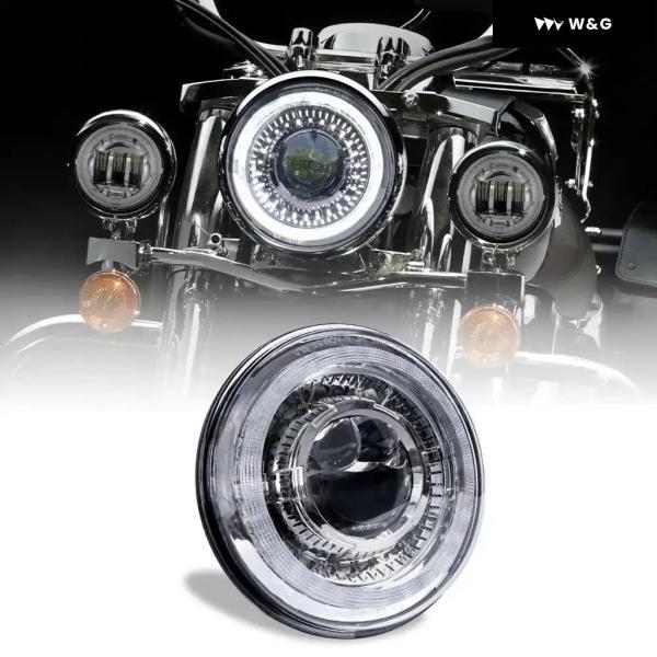 並行輸入品 7インチ LED ヘッドライト オートバイ バイク 12V LED ランプ ハーレー キ...