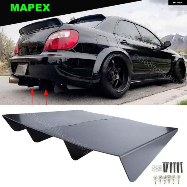 並行輸入品スバル WRX STI リア ディフューザー 4フィン バンパー スプリッター チンスポイ...