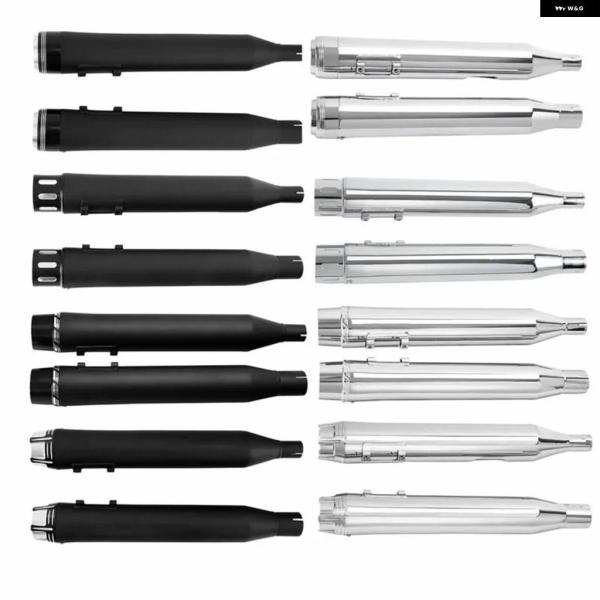 並行輸入品バイク スリップオンデュアルエキゾーストマフラー パイプ ハーレー エレクトラ ロードグラ...