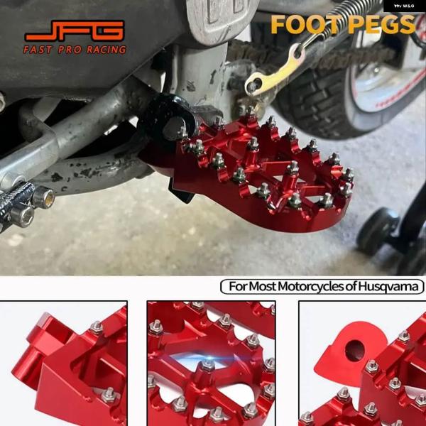 並行輸入品フットペグ レスト ペダル HUSQVARNA WR125 WR250 WR300 TC2...