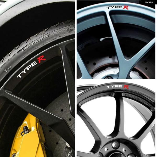 並行輸入品 ホンダ TYPE R リム用アルミホイール用カーブ デカール ステッカー シビック アコ...