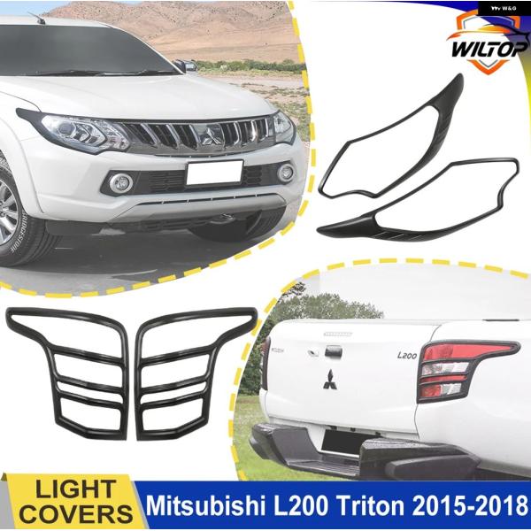 並行輸入品 三菱 L200トライトン2015-2018用 ヘッドライト テールライト カバー MQマ...