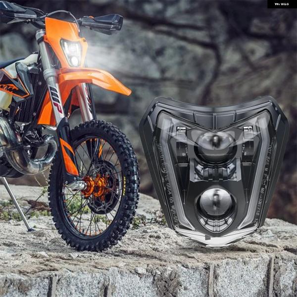 並行輸入品 ダート バイク LED ヘッドライト エンデューロ ピット バイクKTM ATV TC ...