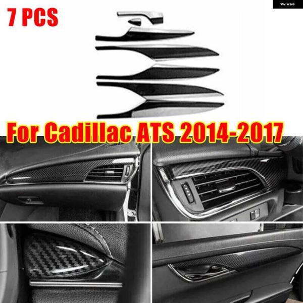 並行輸入品カーボンインナードア パネル カバー トリム キャデラック ATS 2016 2014-2...