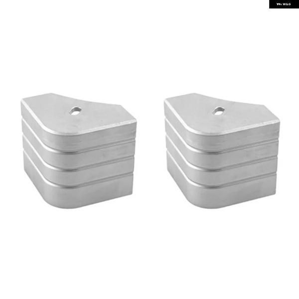 並行輸入品ポンツーンボートコーナーキャップ アルミボートコーナーキャップ 90度丸型デッキハードウェ...