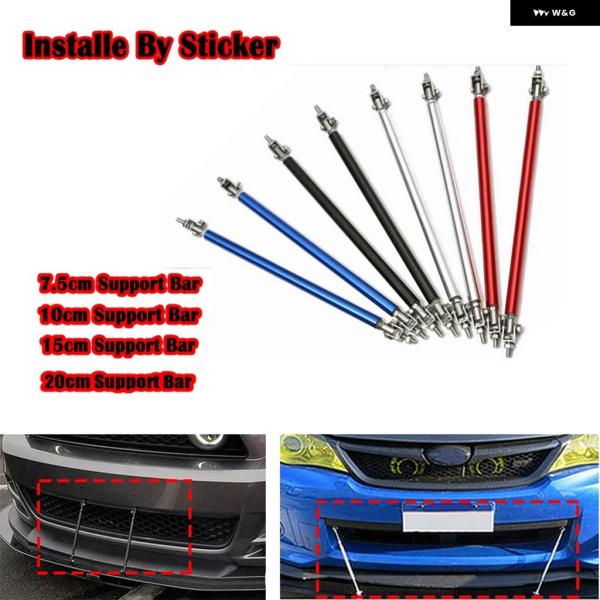 並行輸入品汎 調整可能レーシングフロント バンパー リップスプリッター ロッドストラットタイバー サ...