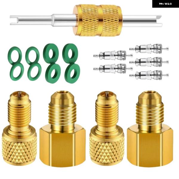 並行輸入品18個 7 10 5 CM R410-R22 アダプター エアコン リペア変換ツール HV...