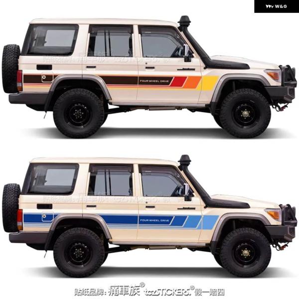 【並行輸入品】車 ステッカー トヨタ ランドクルーザー 76 LC76 LC80 LC79 LC70...