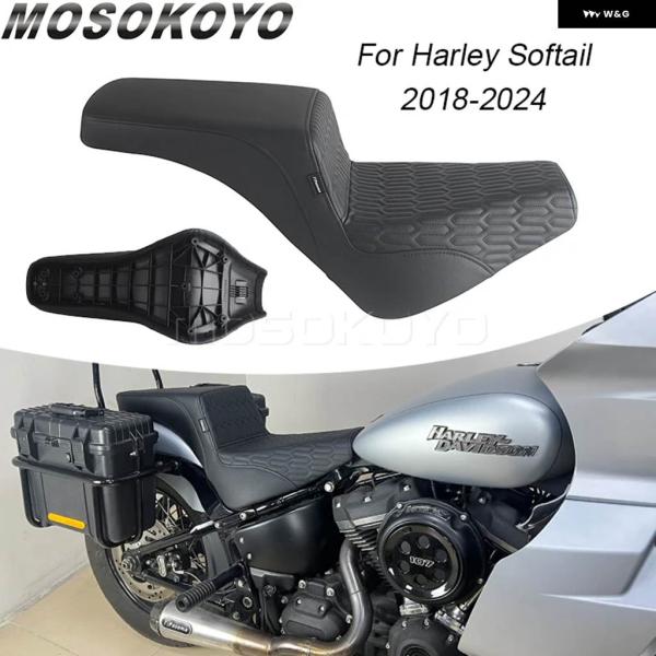 並行輸入品2アップ フロントリア ドライバーパッセンジャーシート交換用 ハーレー ソフテイル ヘリテ...