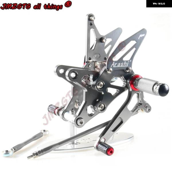 並行輸入品オートバイ CNC調整可能フットRSET カワサキ ZX6R 2009 10 11 12 ...