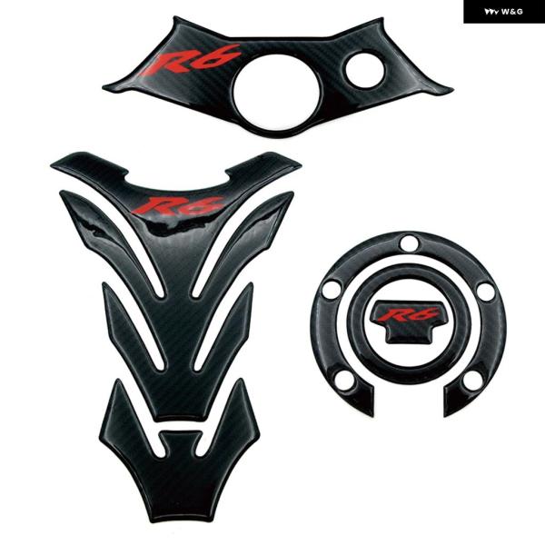 並行輸入品 ヤマハ YZFR6 YZF600 2003 2004 2005 ステッカー タンク パッ...