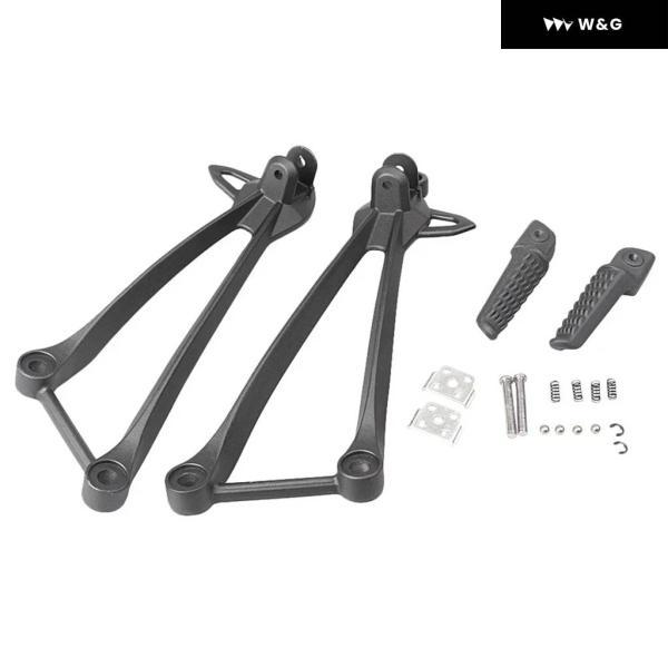 並行輸入品 オートバイ バイク リアパッセンジャー フットレスト フットペグ フットペグ ブラケット...