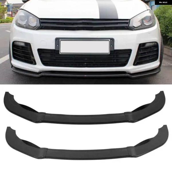 並行輸入品K-SEEK DESIGN 3セクション カーフロント バンパー スプリッター ディフュー...