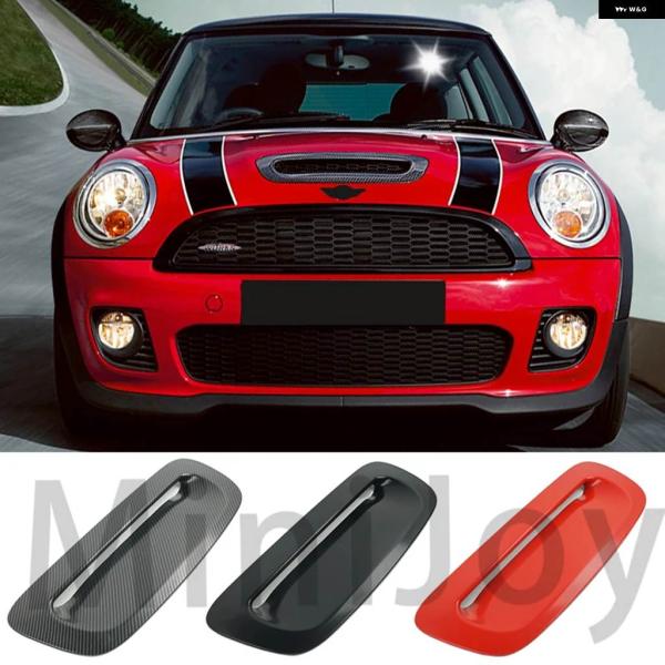 並行輸入品ブラックフロント エンジン フード ボンネット ベントスクープエア アウトレット カバー ...