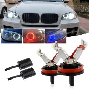 並行輸入品2個 10W LED エンジェルアイズ マーカーライト ランプ 電球 H8 08-2013 BMW E81 E82 E87 E88 E90 E92 M3 E93 E60 E70 X5 E71 X6 X6M E89 Z4
