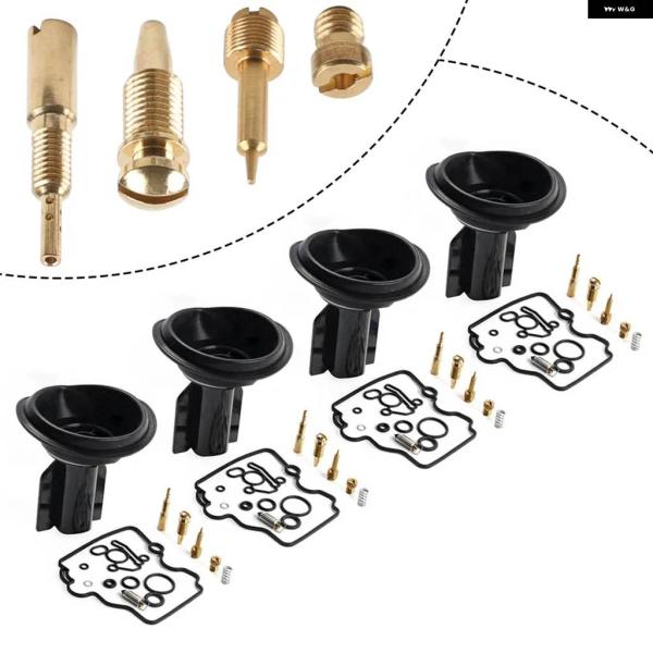 並行輸入品4セット オートバイ キャブレター リペアキット スズキ RF600R 1994-1996...