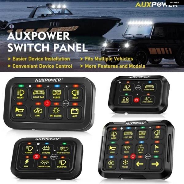 並行輸入品RGB 4/6/8/12ギャングスイッチ パネル トグル/モーメンタリー/パルス対応 アプ...