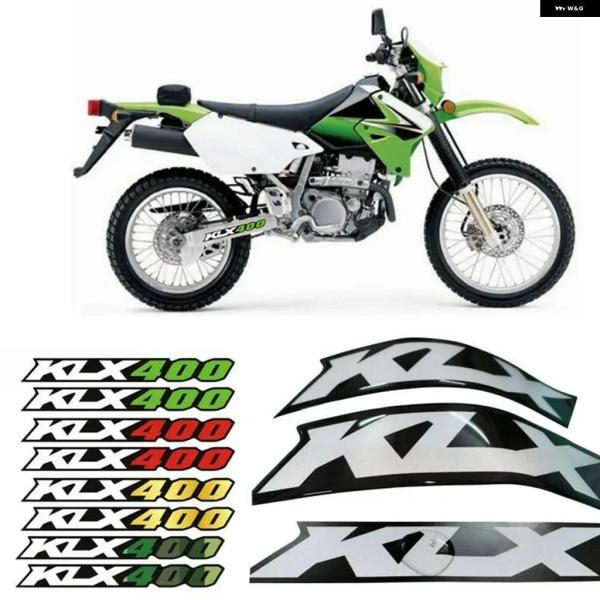 並行輸入品バイク アクセサリー 3D接着 スイングアーム ステッカー カワサキ KLX400 400...