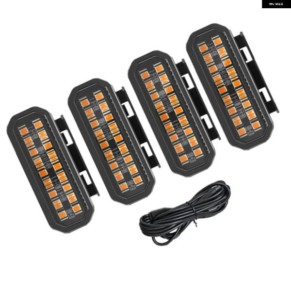 並行輸入品 4個LEDフロント グリル ライトキット 1〜4 グリル マーカーランプ オフロードピッ...
