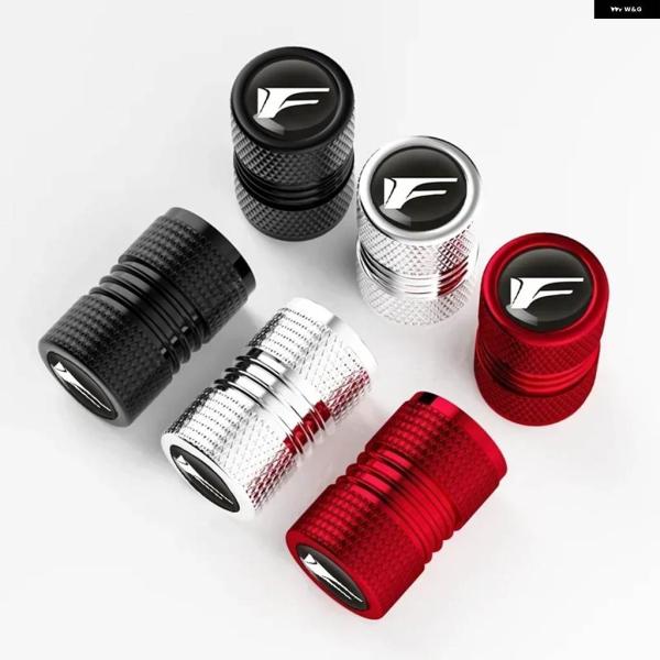 並行輸入品 4個 セット 車用タイヤホイール バルブ キャップ タイヤリムステムカバー レクサス F...