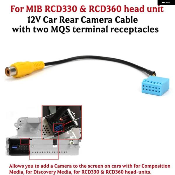 並行輸入品 MIB2 RCD330 RCD360 バック カメラ ビデオコンバーター ケーブル アダ...