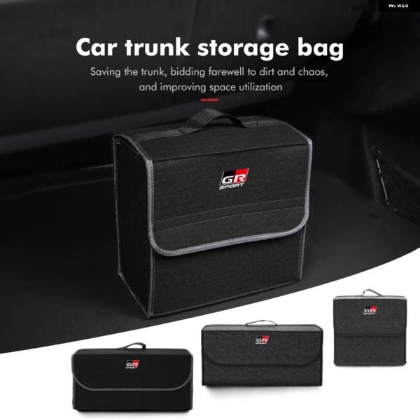 並行輸入品 フェルト製カー トランク オーガナイザー 折りたたみ 式 収納 バッグ 多機能ツール ト...