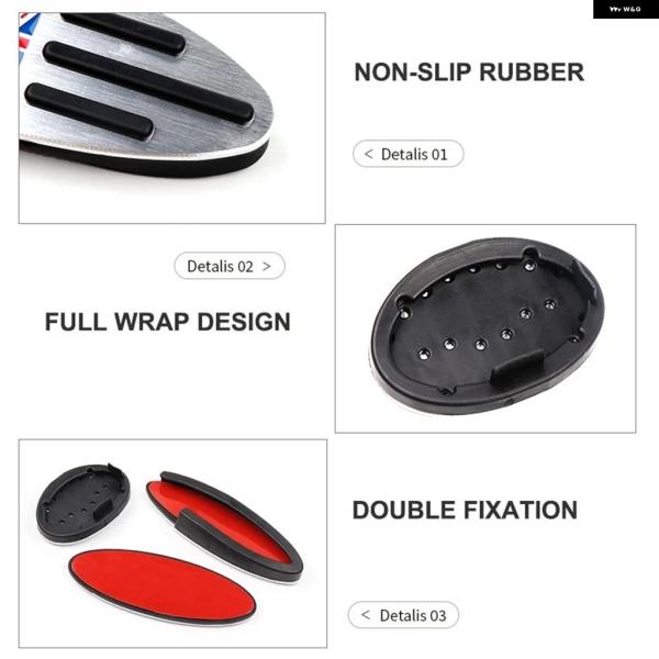 並行輸入品 アクセルブレーキ  ペダルカーボン フットレスト  ペダル ステッカー ミニクーパーF5...