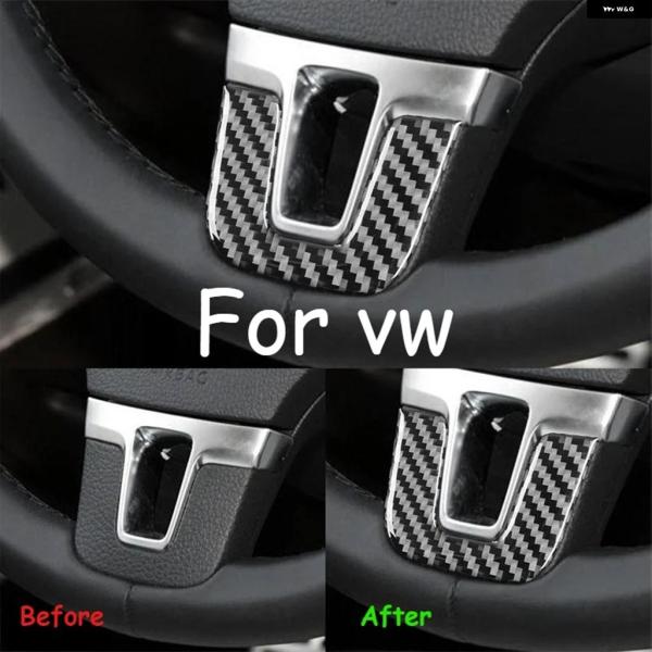 並行輸入品 VW X1CAR カーボン調 ステアリングホイール パネル カバー トリム ゴルフ MK...