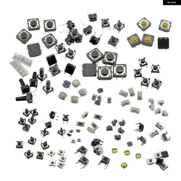並行輸入品 25種類 マイクロタクト プッシュ ボタン スイッチ アソート キット SMD DIP ...