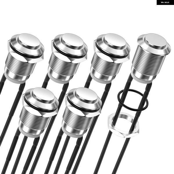 並行輸入品 DAIERTEK 12MM モーメンタリ プッシュ ボタン スイッチ 12V 防水 ノー...