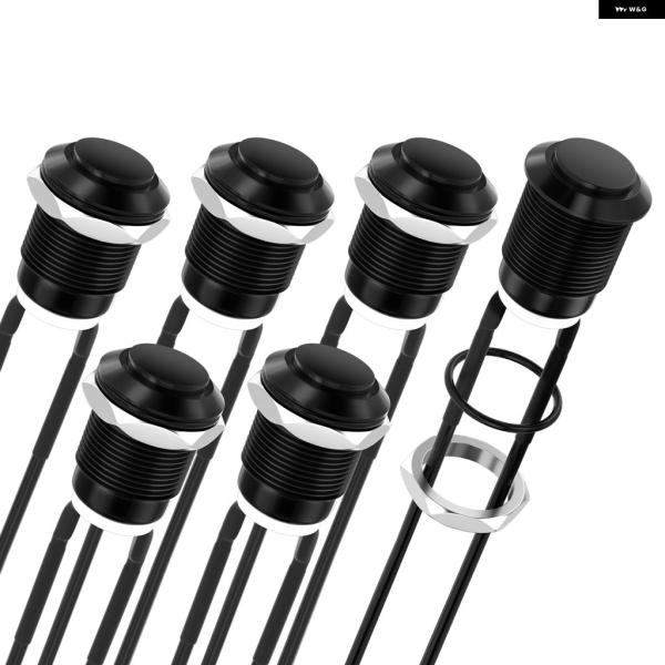 並行輸入品 12MM モーメンタリ プッシュ ボタン スイッチ 12V 防水 2ピン 配線 ノーマル...