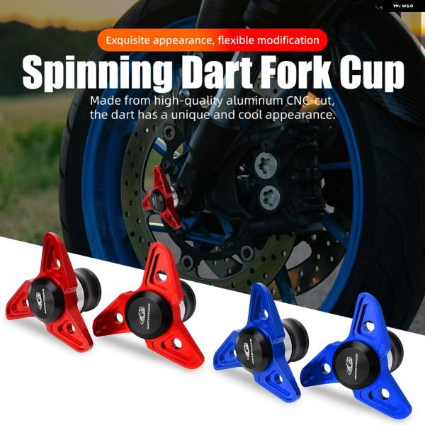 並行輸入品 スピニングダーツ フォーク カップ オートバイ 前輪アクスル スライダー クラッシュ プ...