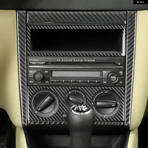 並行輸入品 VW R32 カーボン センター コントロール CD エアコン ラジオ パネル フレーム...