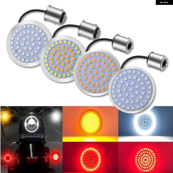 並行輸入品 ハーレー DC12V 1157 LED ウィンカー 1156 アンバー レッド1 2イン...