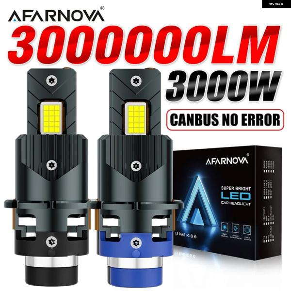 並行輸入品 3000W D2S D4S LED カー ヘッドライト バルブ D1S D3S D2R ...