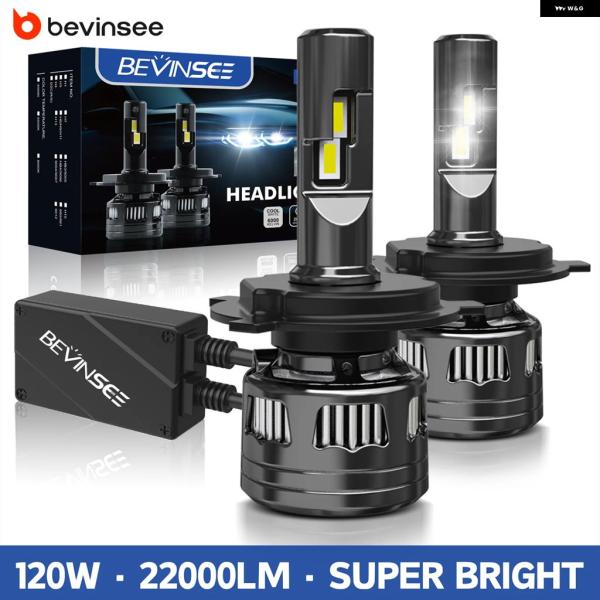 並行輸入品 H11 H4 LED 車用 ヘッドライト バルブ ハイ/ロービーム 120W H7 90...