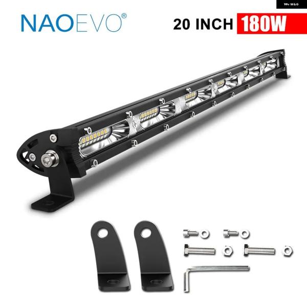並行輸入品 ジープ 7 13 20インチ 180W LED ライトバー 12V 24V フラッドライ...