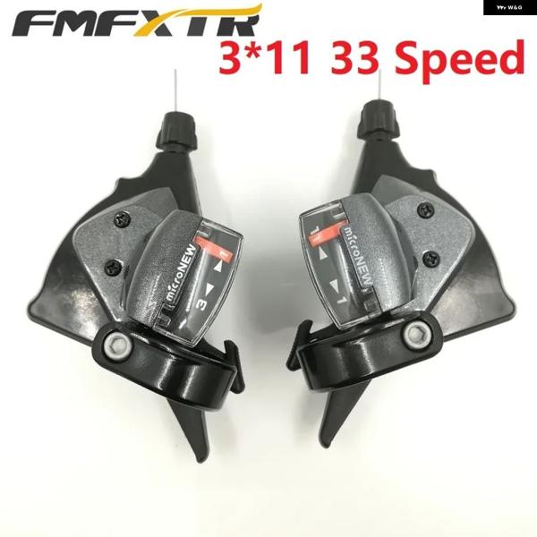 並行輸入品 自転車用ディレイラー 3*11 33速 シフト レバー フロント/リア シフター MTB...