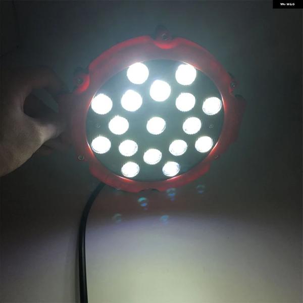 並行輸入品 ジープ 7インチ 51W バー型 LED ワークライトスポット 12V 24V オフロー...