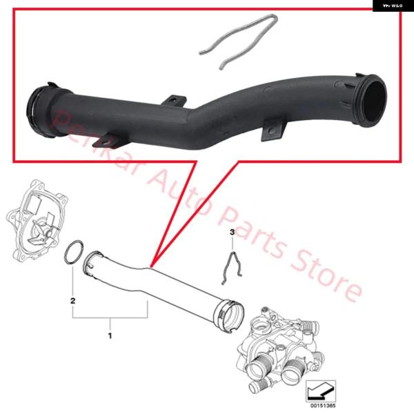 並行輸入品 MINI R55 R56 R57 R58 R59 R60 R61 ラジエーター 冷却水ホ...