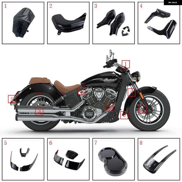 並行輸入品オートバイ バイク フェアリング フロントリア フェンダークーラントホースカバー パーツ ...