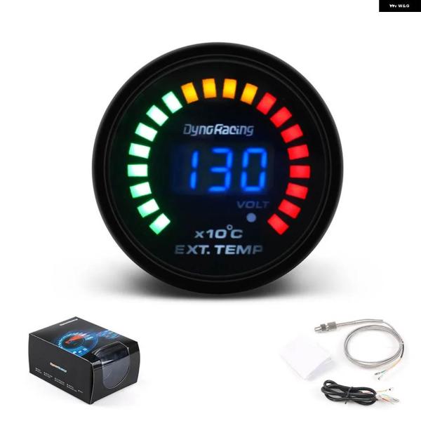 並行輸入品2インチ 52MM デジタル 20LED 排気ガス温度計 自動車 スタイリング EGT E...
