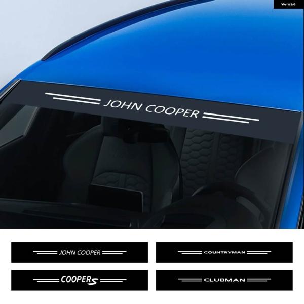 並行輸入品 車用 フロントガラス ステッカー デカール ミニ ジョンクーパー R55 R60 R56...