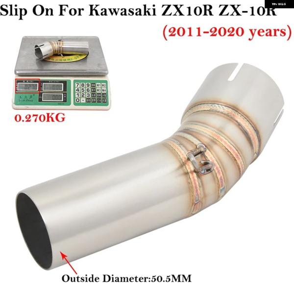 並行輸入品 カワサキ ZX-10R 2011 - 2020 年モデル スリップオンマフラー排気口ミド...