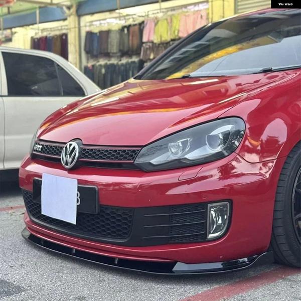 並行輸入品 VW カーフロント バンパー リップ スポイラー ゴルフ MK6 GTI フロント トラ...