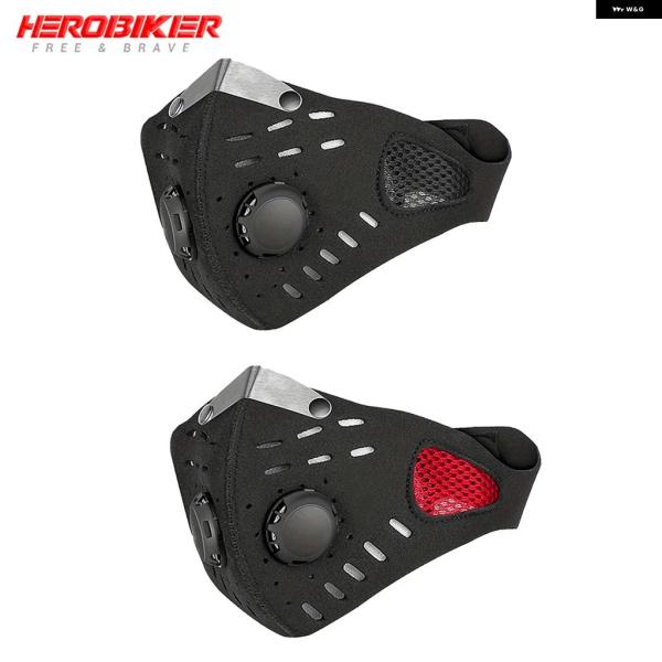 並行輸入品 通気性マスク バイクマスク フィルター ハーフフェイスモトマスクライディングフェイスマス...